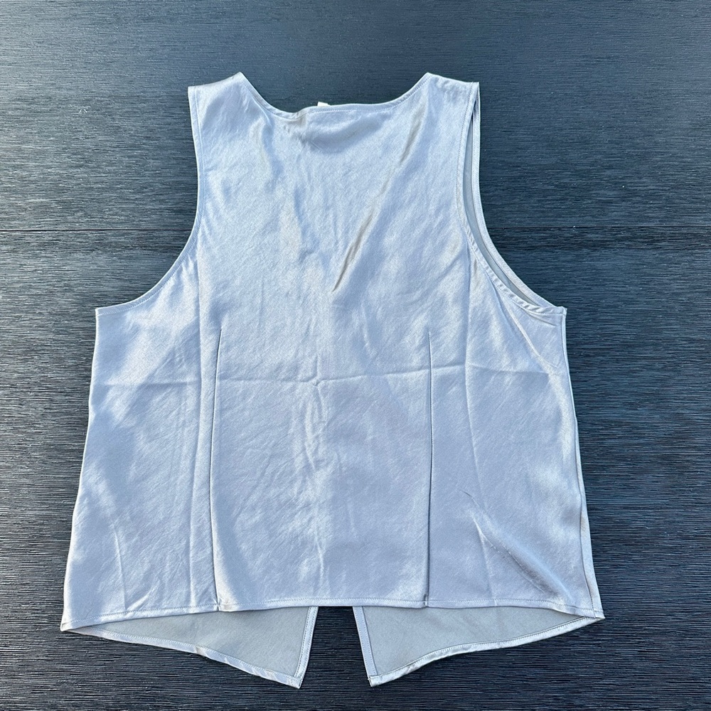 Madewell Elegant Silver Women's Vest & Lounge pant Set Size XL - Picture 3 of 6
